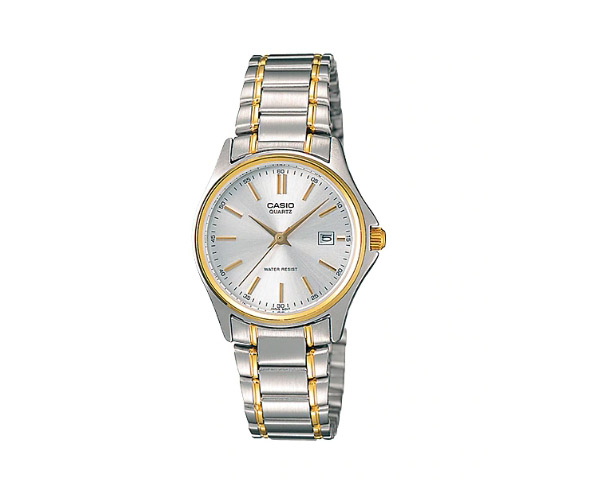 CASIO นาฬิกาคาสิโอ นาฬิกาข้อมือ นาฬิกากันน้ำ นาฬิกาของแท้ ประกันศูนย์ CMG 1 ปี รุ่น LTP-1183G-7A นาฬิกาสีเงิน