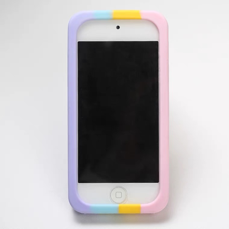 New ~ เคสซิลิโคน iPod touch 5/6/7 (แถมฟรีฟิลม์กระจก)