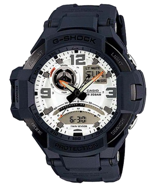 CASIO G-SHOCK นาฬิกาข้อมือ นาฬิกากันน้ำ นาฬิกาของแท้ ประกันศูนย์ CMG 1 ปี รุ่น GA-1000-2A นาฬิกาสีดำ