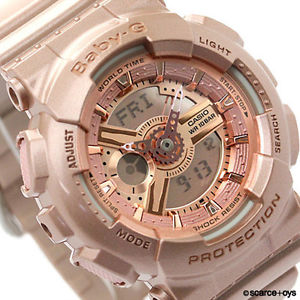 CASIO BABY-G นาฬิกาข้อมือ นาฬิกากันน้ำ นาฬิกาของแท้ ประกันศูนย์ CMG 1 ปี รุ่น BA-111-4A นาฬิกาสีชมพู