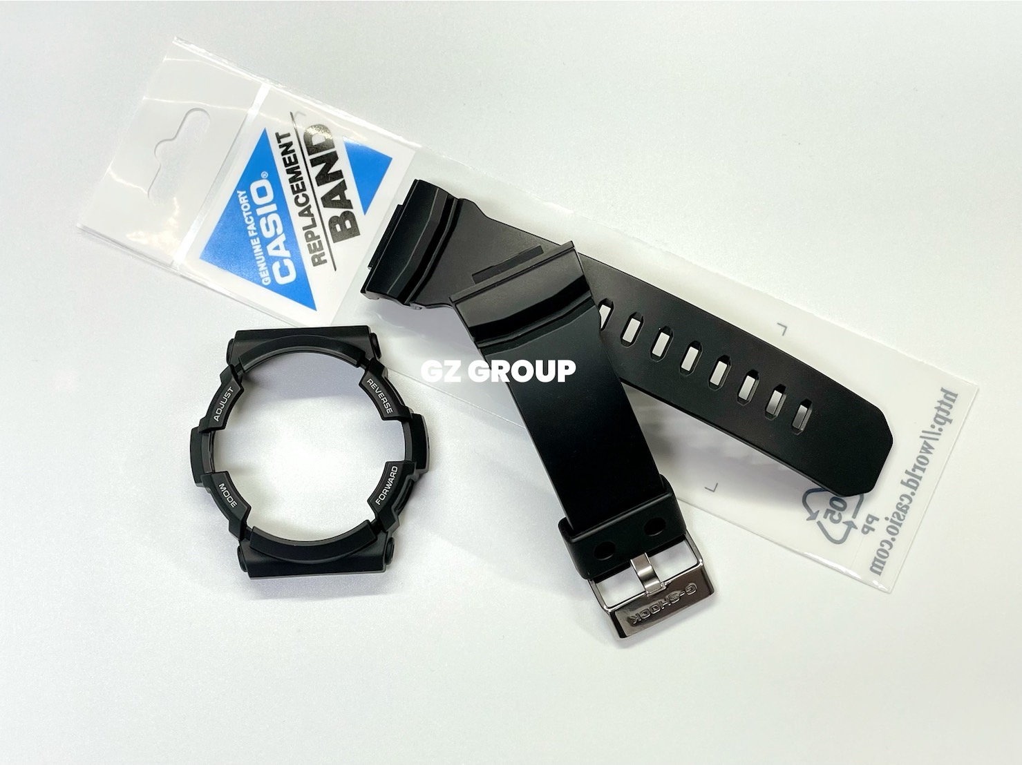 CASIO GENUINE FACTORY CASIO REPLACEMENT อะไหล่นาฬิกา G-SHOCK รุ่น GAS-100-1 กรอบสายสีดำ