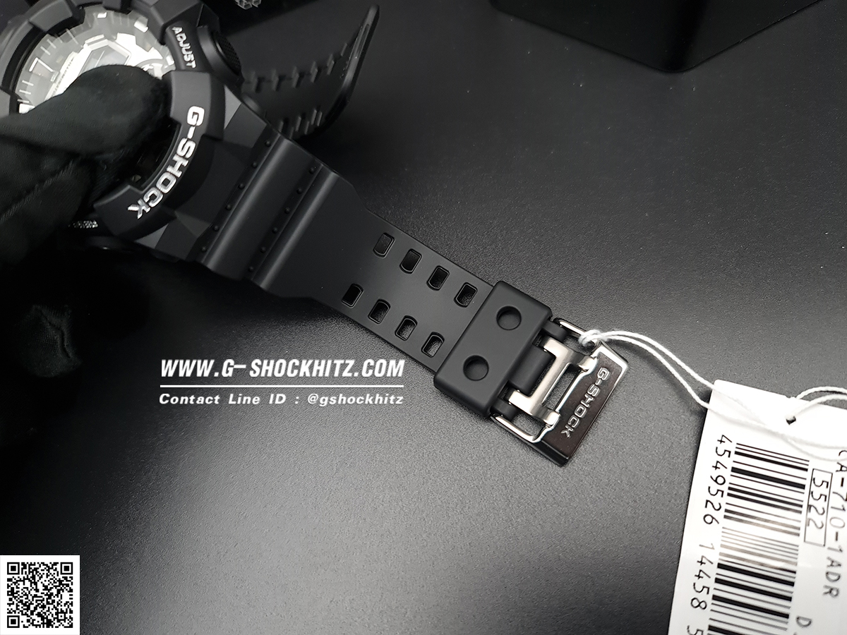 CASIO G-SHOCK นาฬิกาข้อมือ นาฬิกากันน้ำ นาฬิกาของแท้ ประกันศูนย์ CMG 1 ปี รุ่น GA-710-1A นาฬิกาสีดำ