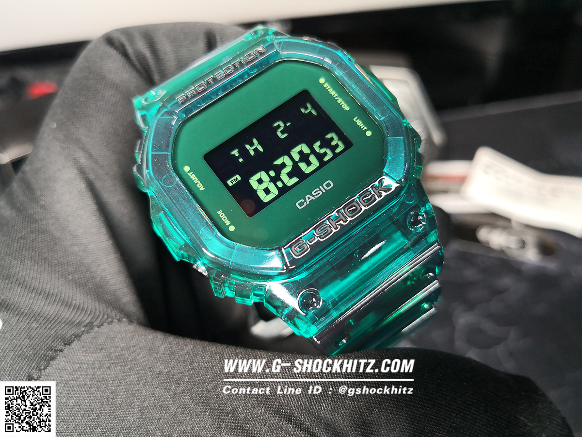 CASIO G-SHOCK นาฬิกาข้อมือ นาฬิกากันน้ำ นาฬิกาของแท้ ประกันศูนย์ CMG 1 ปี รุ่น DW-5600SB-3D นาฬิกาสีเขียว