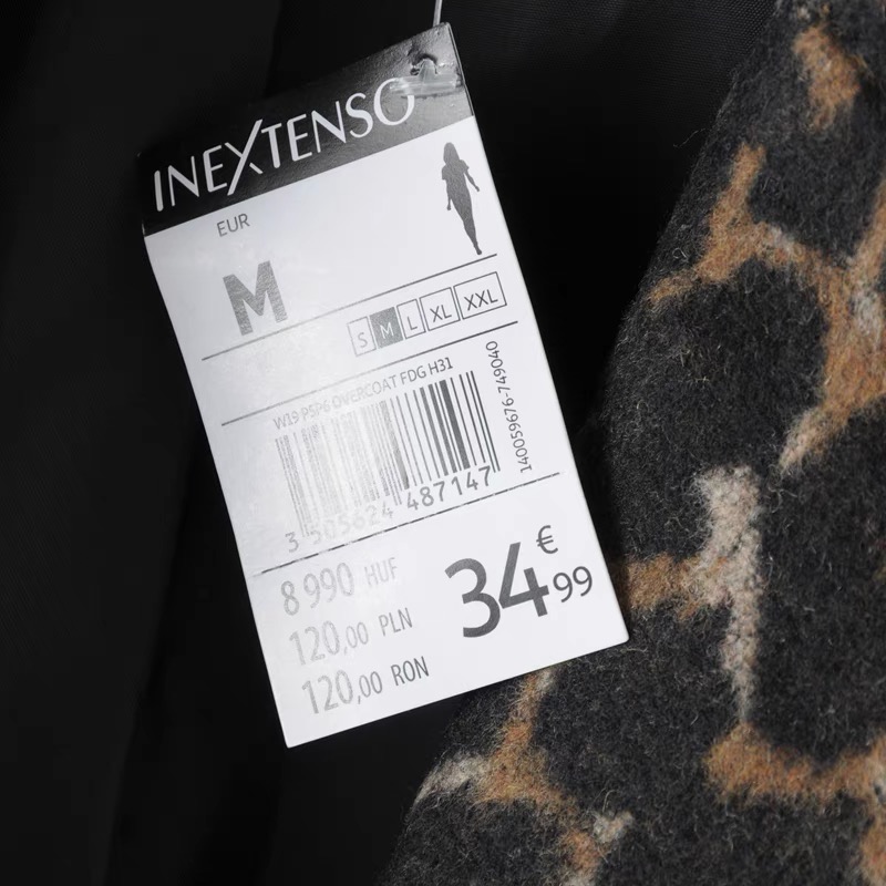 Inextenso เสื้อโค้ท เสื้อกันหนาว ลายเสือ แบรนด์ INEXTENSO ลายเสือ