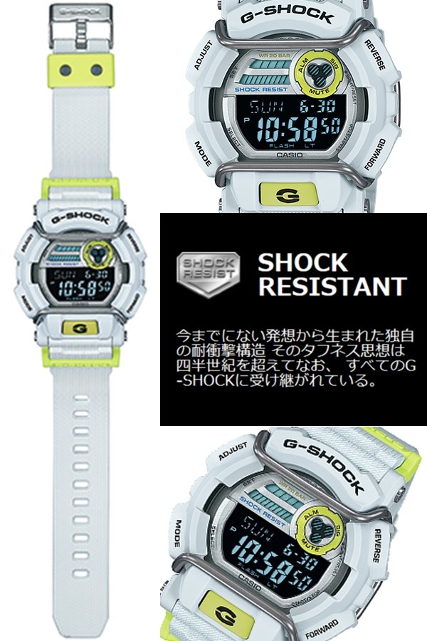 CASIO G-SHOCK นาฬิกาข้อมือ นาฬิกากันน้ำ นาฬิกาของแท้ ประกันศูนย์ CMG 1 ปี รุ่น GD-400DN-8 นาฬิกาสีเทา