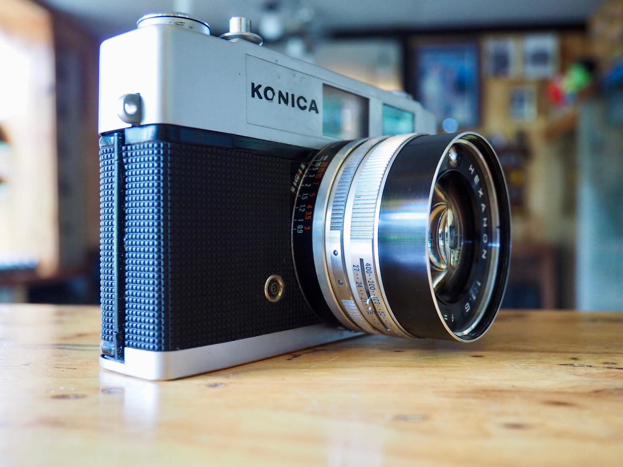 実写して動作確認済 KONICA auto S 1.6 HEXANON 45mm Konica Auto S1.6 (1967) - mike eckman dot com