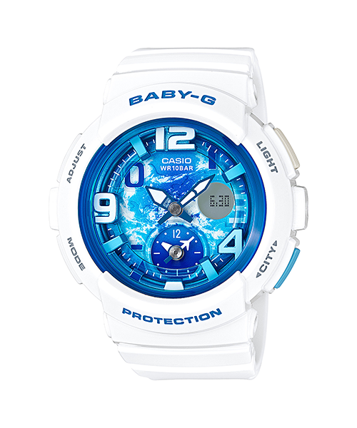 CASIO BABY-G นาฬิกาข้อมือ นาฬิกากันน้ำ นาฬิกาของแท้ ประกันศูนย์ CMG 1 ปี รุ่น BGA-190GL-7B นาฬิกาสีขาว