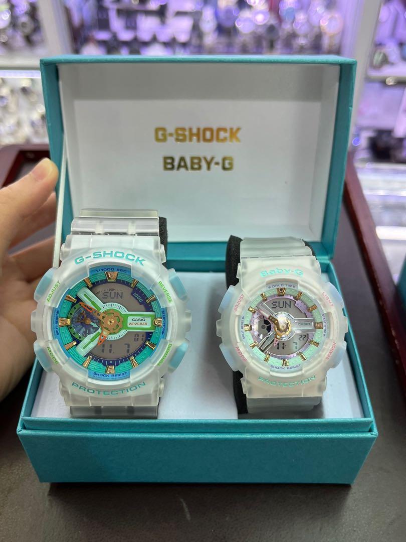 CASIO MID YEAR SALE G-SHOCK นาฬิกาข้อมือ นาฬิกากันน้ำ นาฬิกาของแท้ ประกันศูนย์ CMG 1 ปี รุ่น SLV-21A-7A นาฬิกาสีขาว
