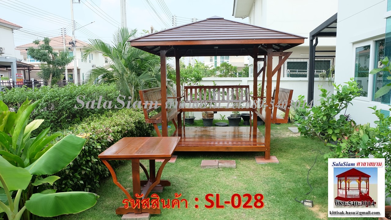 รหัสสินค้า : SL-02ึ8 : ศาลาชิงช้า ขนาด 2.00 X 2.00 X 3.00 เมตร