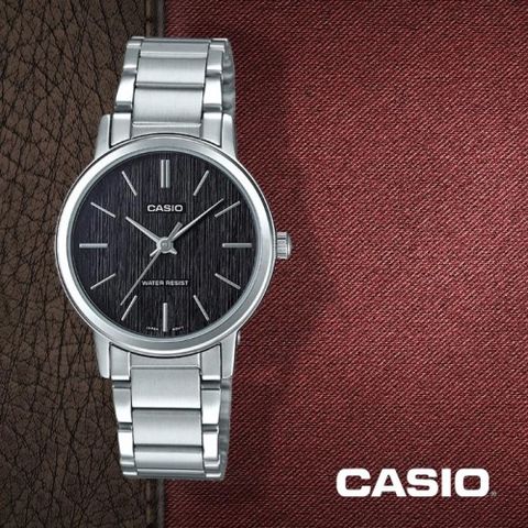 CASIO นาฬิกาคาสิโอ นาฬิกาข้อมือ นาฬิกากันน้ำ นาฬิกาของแท้ ประกันศูนย์ CMG 1 ปี รุ่น LTP-E145D-1A นาฬิกาสีเงิน