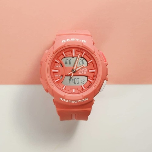 CASIO BABY-G นาฬิกาข้อมือ นาฬิกากันน้ำ นาฬิกาของแท้ ประกันศูนย์ CMG 1 ปี รุ่น BGA-240BC-4A นาฬิกาสีส้ม