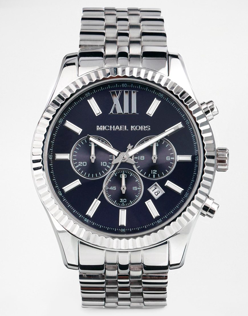 Michael Kors Men's MK8280 Lexington Silver-Tone Stainless Steel Watch