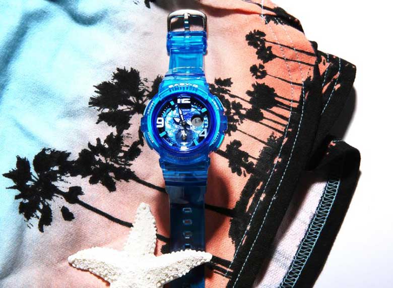 CASIO BABY-G นาฬิกาข้อมือ นาฬิกากันน้ำ นาฬิกาของแท้ ประกันศูนย์ CMG 1 ปี รุ่น BGA-190GL-2B นาฬิกาสีน้ำเงิน