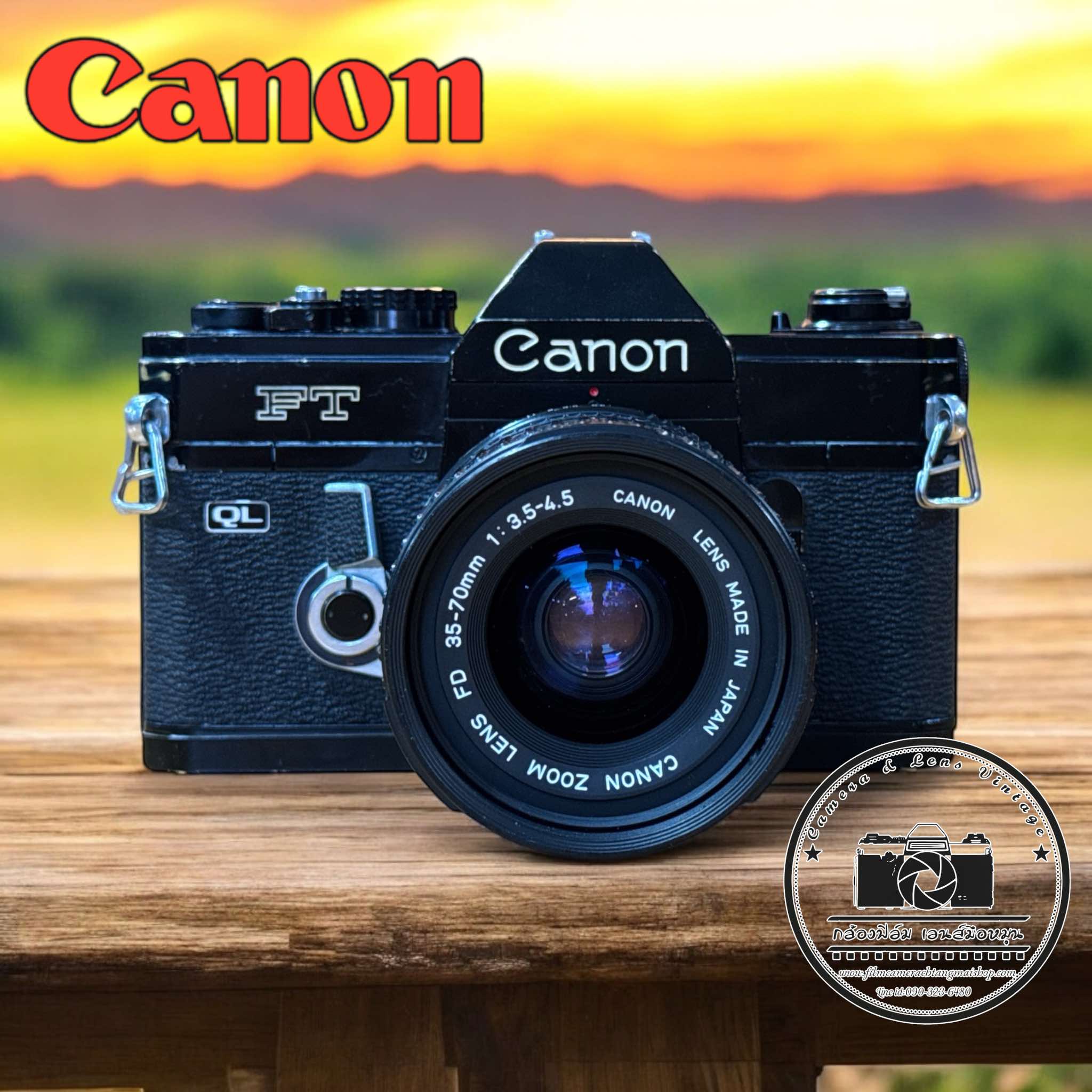 CANON FT QL CANON ZOOM LENS FD 35-70MM F3.5-4.5 MACRO