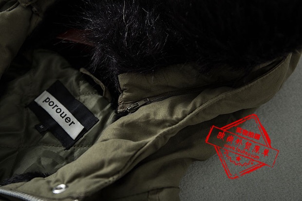 Ambiance เสื้อโค้ท ฮูท เสื้อกันหนาวparka สีเขียว แบรนด์ AMBIANCE OUTWEAR แต่งเฟอร์ บุนวมอุ่น งานสวย แนวมากคะ เขียว