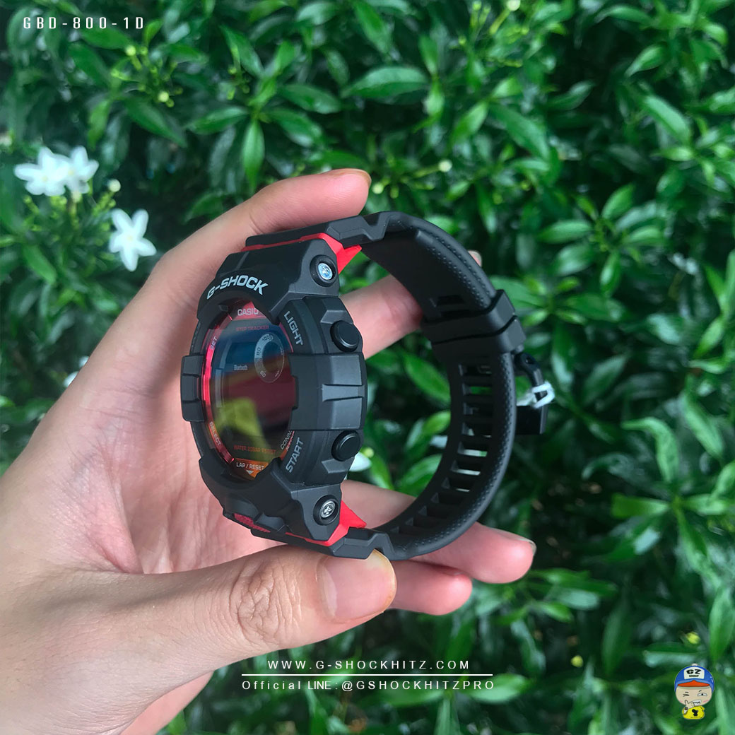CASIO G-SHOCK นาฬิกาข้อมือ นาฬิกากันน้ำ นาฬิกาของแท้ ประกันศูนย์ CMG 1 ปี รุ่น GBD-800-1 นาฬิกาสีดำ