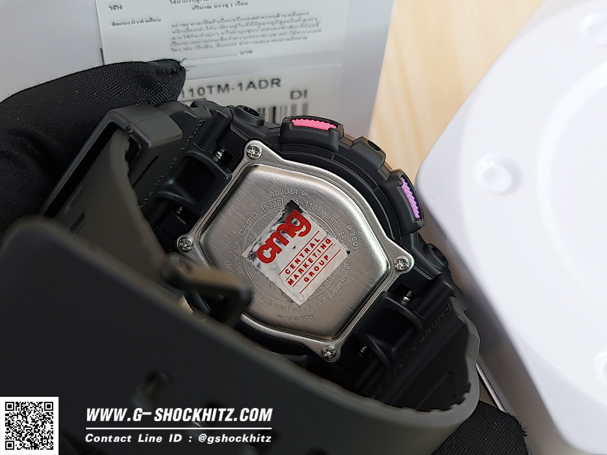 CASIO BABY-G นาฬิกาข้อมือ นาฬิกากันน้ำ นาฬิกาของแท้ ประกันศูนย์ CMG 1 ปี รุ่น BA-110TM-1A นาฬิกาสีดำ