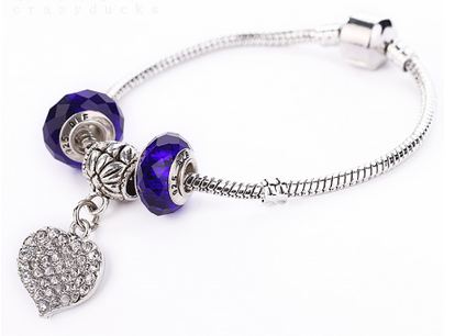 สร้อยข้อมือ Diy สไตล์ Pandora แต่ง ชาร์ม ห้อยจี้ หัวใจฝังเพชร สร้อยข้อมือผู้หญิง แฟชั่น ร้อยคริสตัลแท้ สุดหรู ของขวัญวันเกิด วันครบรอบ ให้แฟน 435784