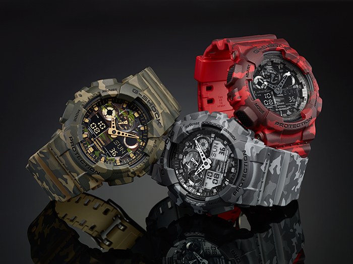 CASIO G-SHOCK นาฬิกาข้อมือ นาฬิกากันน้ำ นาฬิกาของแท้ ประกันศูนย์ CMG 1 ปี รุ่น GA-100CM-8A นาฬิกาสีเทา