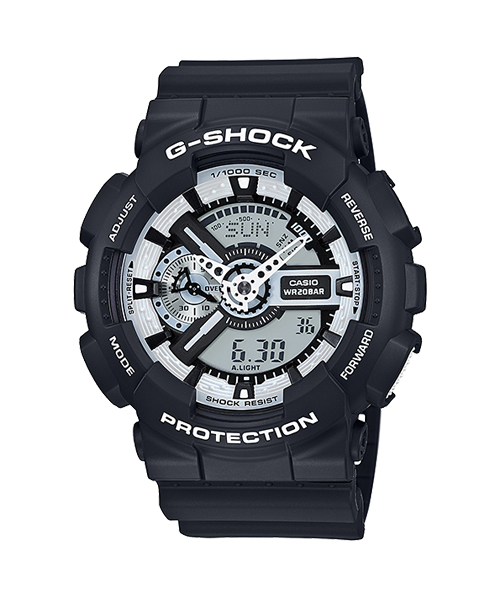 CASIO G-SHOCK นาฬิกา CASIO G-SHOCK รุ่น GA-110BW-1A ของแท้ประกันศูนย์ CMG 1ปี GA-110BW-1A นาฬิกาสีดำ