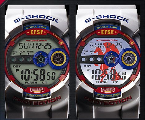 CASIO G-SHOCK นาฬิกาข้อมือ นาฬิกากันน้ำ นาฬิกาของแท้ ประกันศูนย์ CMG 1 ปี รุ่น GD-100 GUNDAM Mobile Suit นาฬิกาสีขาว