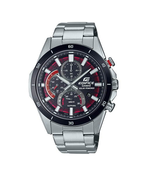 CASIO EDIFICE นาฬิกาข้อมือ นาฬิกากันน้ำ นาฬิกาของแท้ ประกันศูนย์ CMG 1 ปี รุ่น EFS-S610DB-1A นาฬิกาสีเงิน