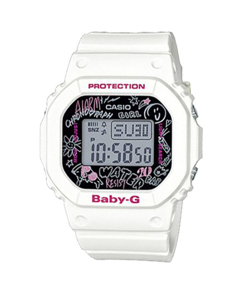 CASIO BABY-G นาฬิกาข้อมือ นาฬิกากันน้ำ นาฬิกาของแท้ ประกันศูนย์ CMG 1 ปี รุ่น BGD-560SK-7D นาฬิกาสีขาว
