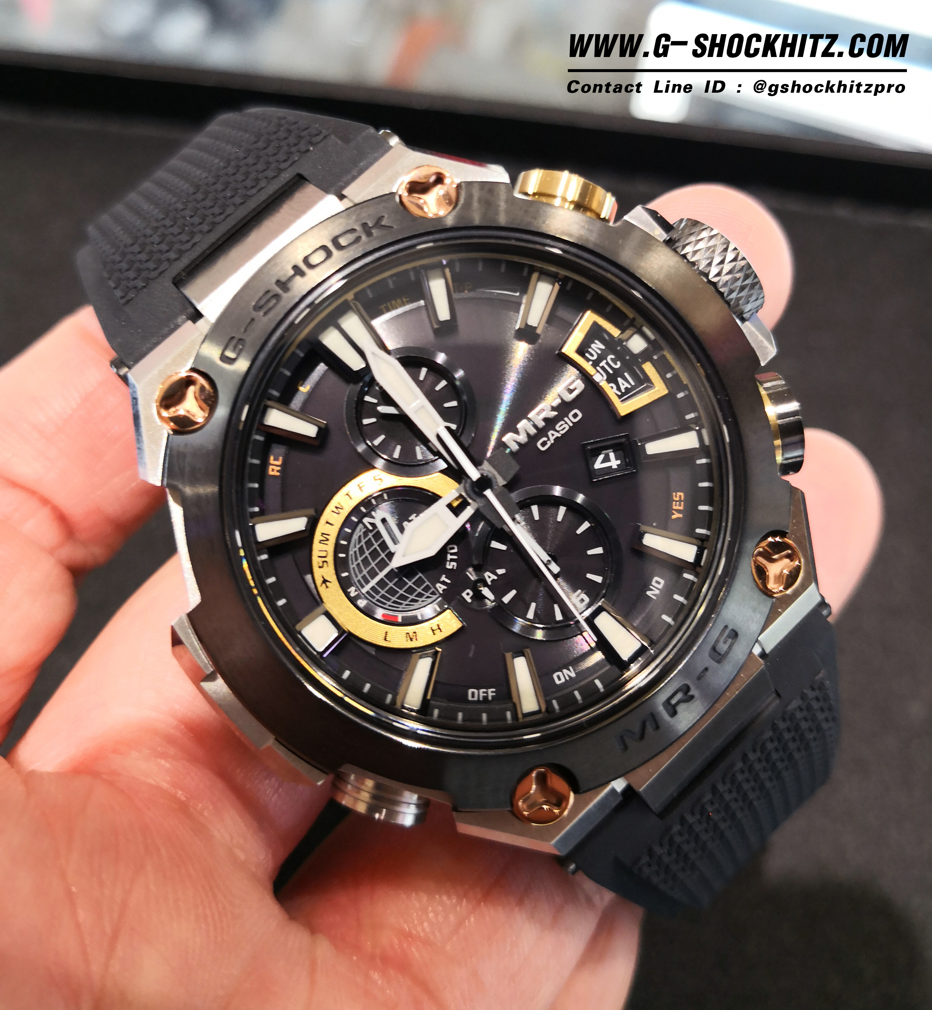 CASIO G-SHOCK นาฬิกาข้อมือ นาฬิกากันน้ำ นาฬิกาของแท้ ประกันศูนย์ CMG 1 ปี รุ่น MRG-G2000R-1A นาฬิกาสีดำ