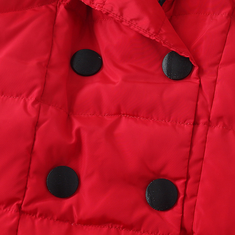 เสื้อกันหนาว ขนเป็ด เสื้อฮู้ดเฟอร์ บุนวมอุ่น สีแดง แบรนด์ LI YIN JOY (padded puffer coat สำเนา สำเนา