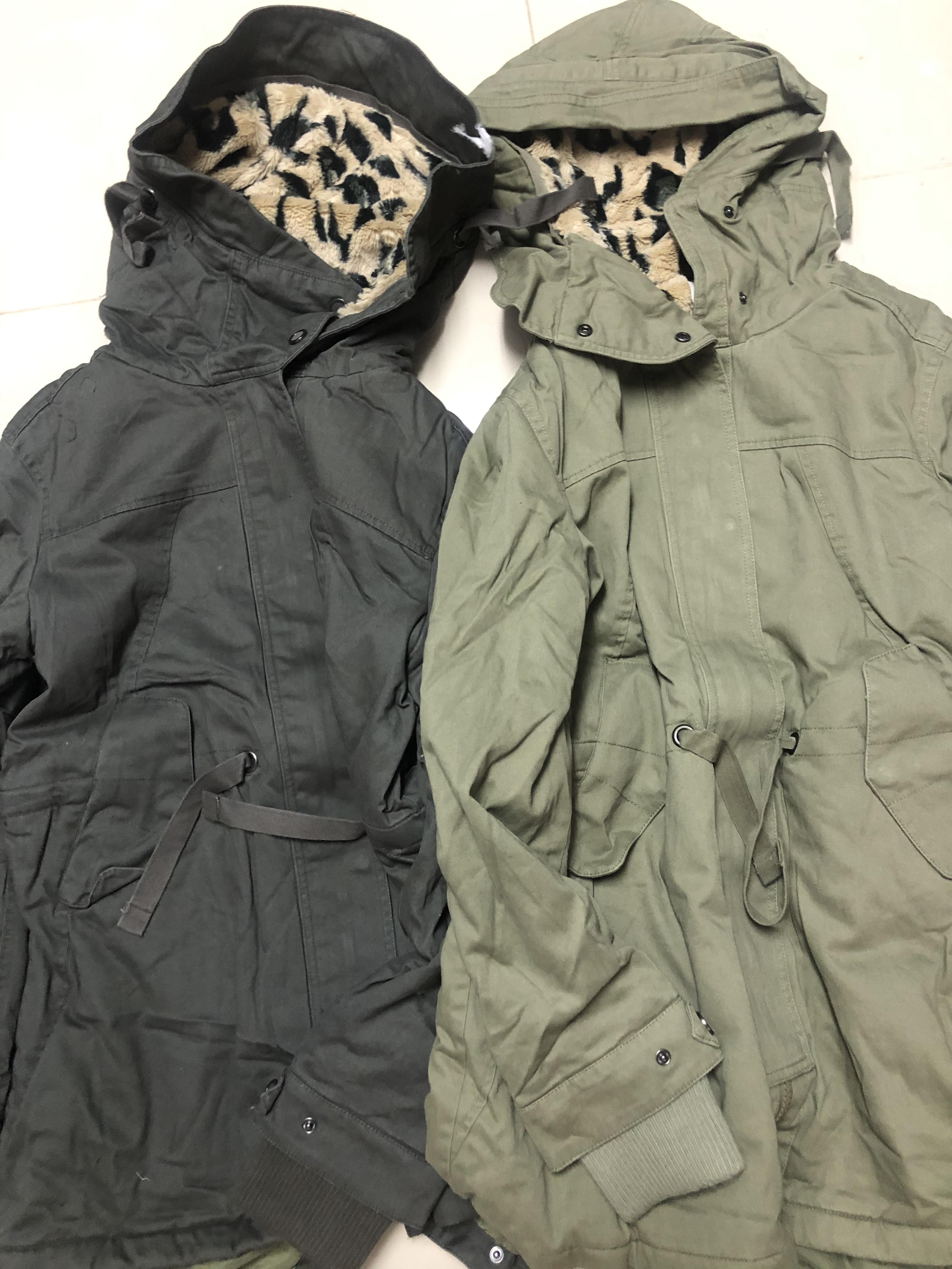 เสื้อโค้ท โค้ทฮูท กันหนาว เสื้อparka ฮูท กันหนาวสีเขียว งานสวย มากคะ Size S/M/L/2L/3L สำเนา สำเนา เขียว