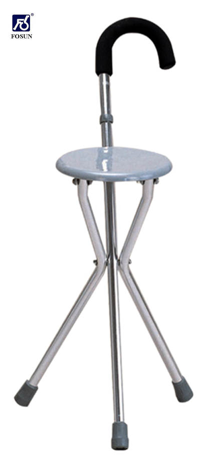 ไม้เท้า อลูมิเนียม ก้านร่ม แบบมีเก้าอี้พับได้ รุ่น FS911L