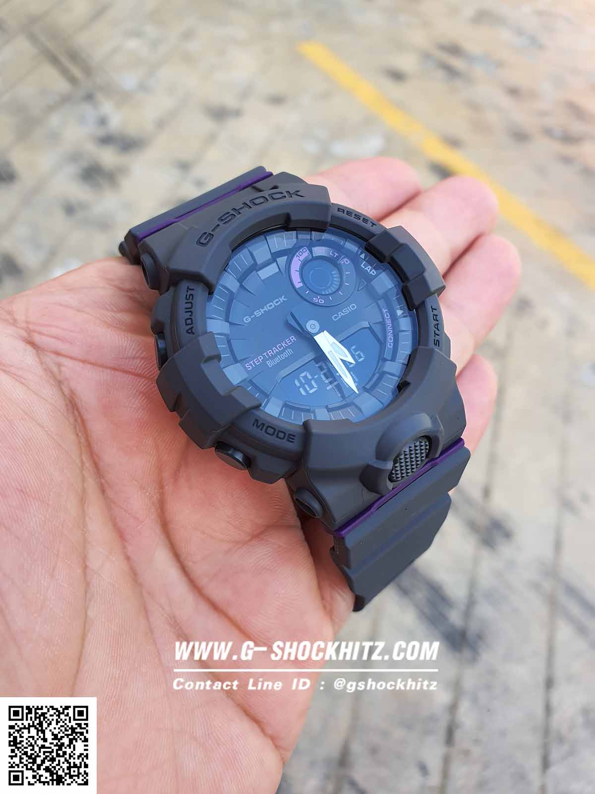CASIO G-SHOCK นาฬิกาข้อมือ นาฬิกากันน้ำ นาฬิกาของแท้ ประกันศูนย์ CMG 1 ปี รุ่น GMA-B800-8A นาฬิกาสีสีดำ