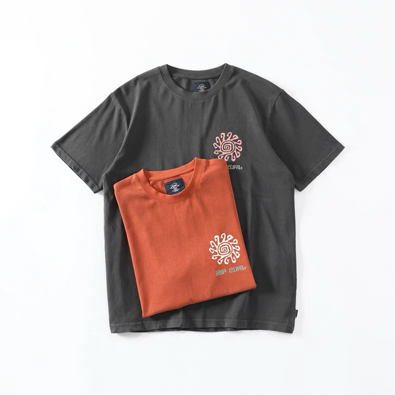 Ripcurl เสื้อยืด ผู้ชาย Rip Curl Medina hoแบรนด์ RIPCURL แท้ สวย เท่ห์ มาก คะ Size L/XL/XXL สำเนา เทา