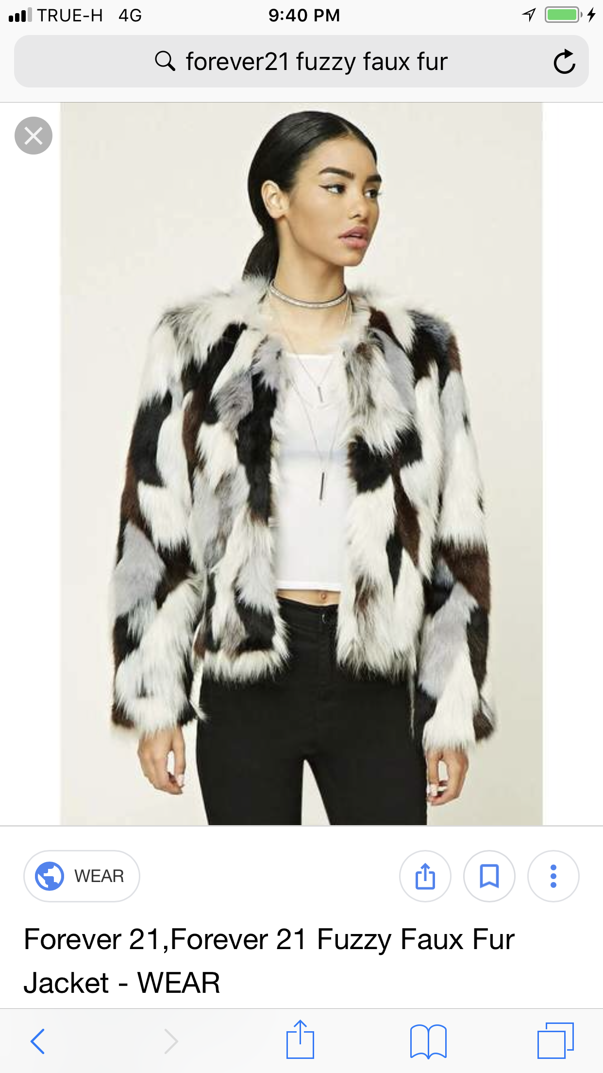 Forever21 เสื้อคลุมกันหนาว เสื้อขนเฟอร์ แบรนด์FOREVER21 เสื้อคลุมแต่งขน สลับสี ขนสวย นุ่มพริ้วมากคะ ขาวดำน้ำตาล