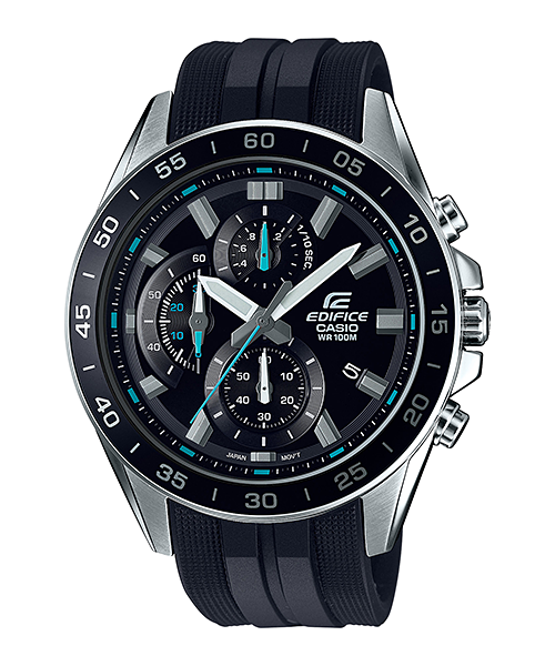 CASIO EDIFICE นาฬิกาข้อมือ นาฬิกากันน้ำ นาฬิกาของแท้ ประกันศูนย์ CMG 1 ปี รุ่น EFV-550P-1A นาฬิกาสีดำ