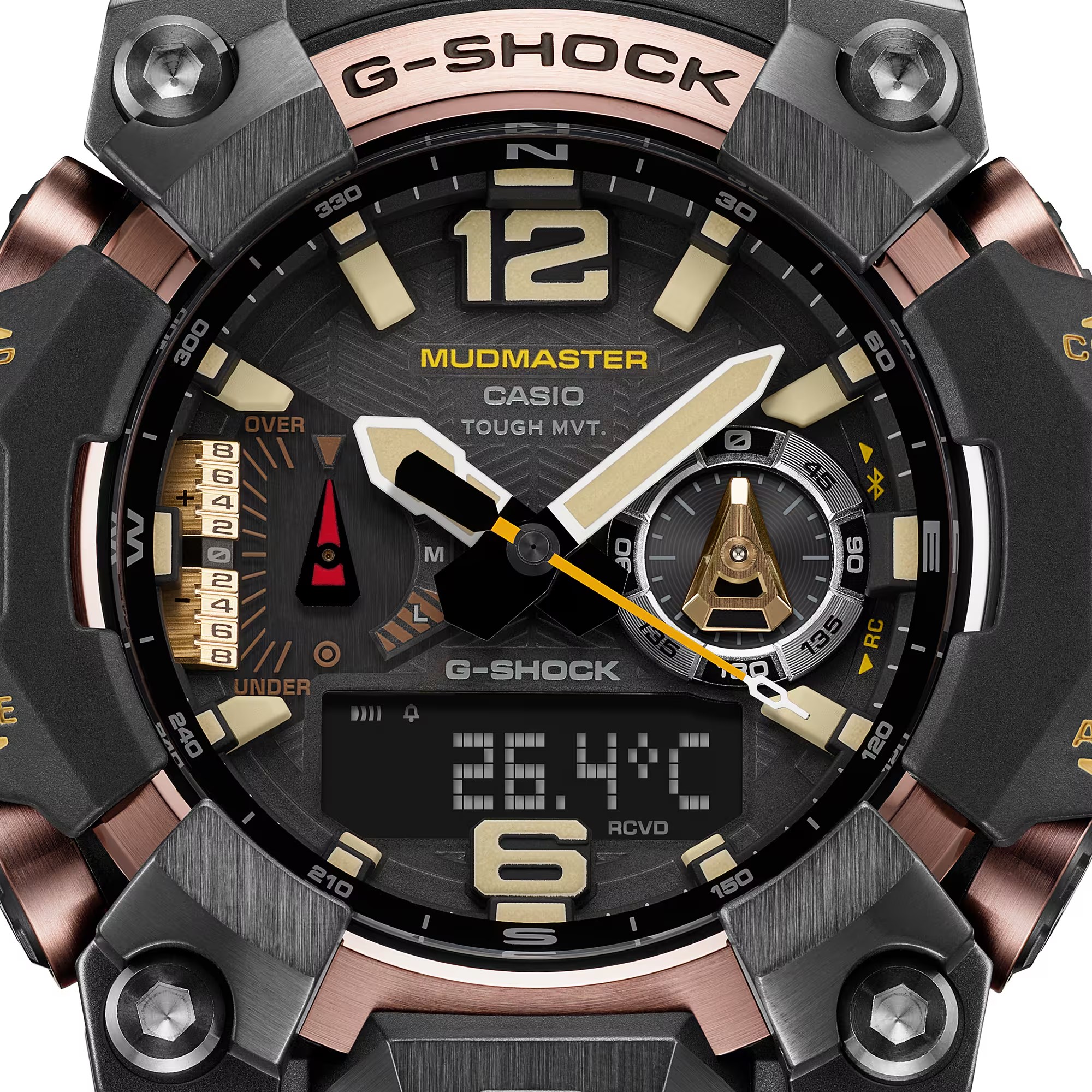 CASIO G-SHOCK นาฬิกาข้อมือ นาฬิกากันน้ำ นาฬิกาของแท้ ประกันศูนย์ CMG 1 ปี รุ่น GWG-B1000-1A4 นาฬิกาสีแดง