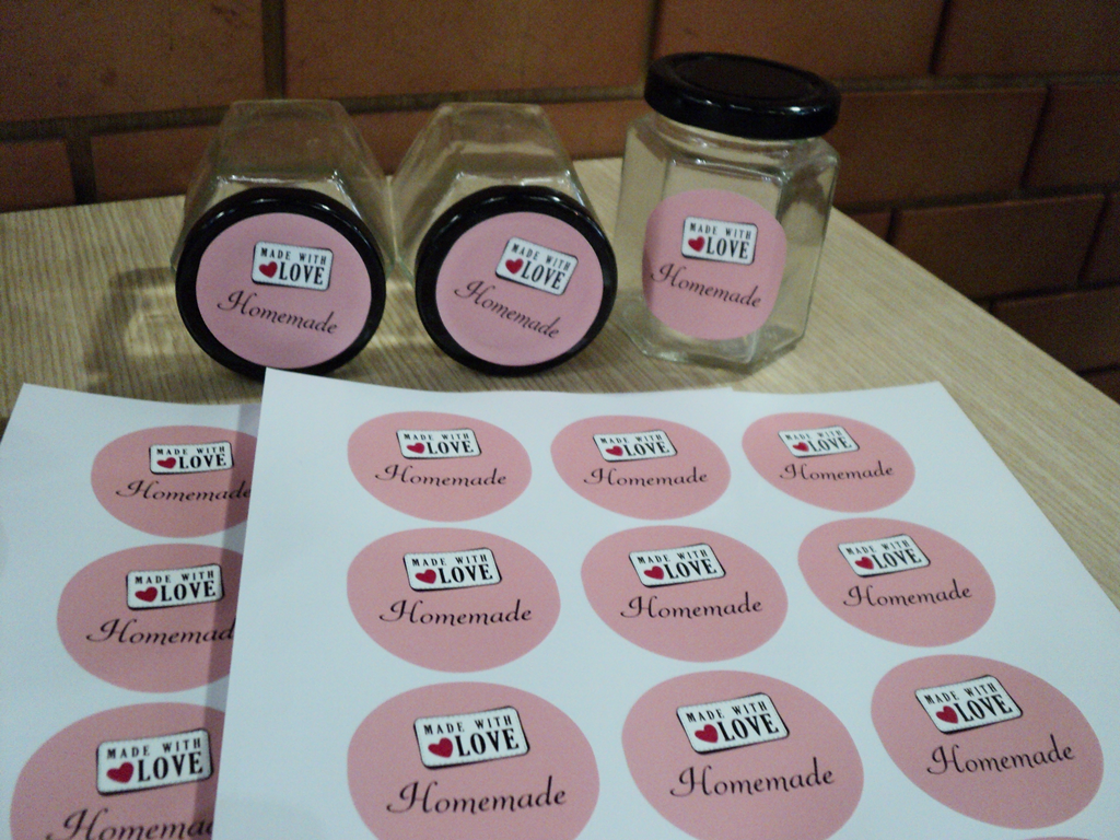 Mix&Match ขายขวดแก้ว พร้อมสติกเกอร์