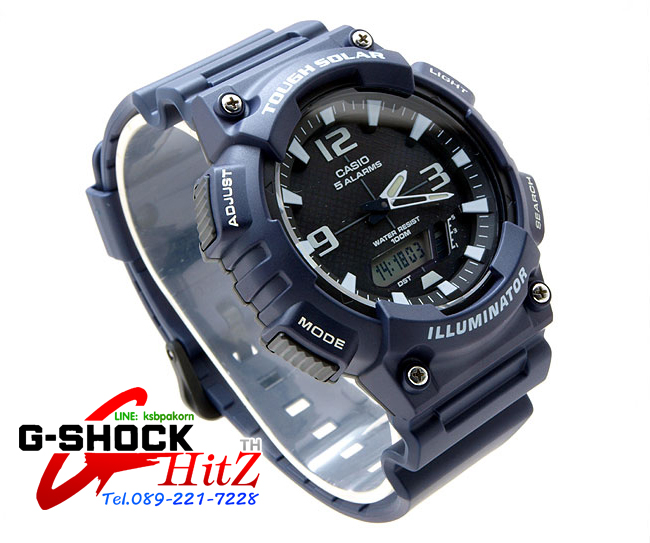 CASIO นาฬิกาคาสิโอ นาฬิกาข้อมือ นาฬิกากันน้ำ นาฬิกาของแท้ ประกันศูนย์ CMG 1 ปี รุ่น AQ-S810W-2A2 นาฬิกาสีดำ