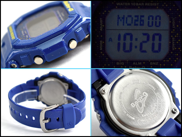 CASIO BABY-G นาฬิกาข้อมือ นาฬิกากันน้ำ นาฬิกาของแท้ ประกันศูนย์ CMG 1 ปี รุ่น BG-5600GL-2D นาฬิกาสีน้ำเงิน