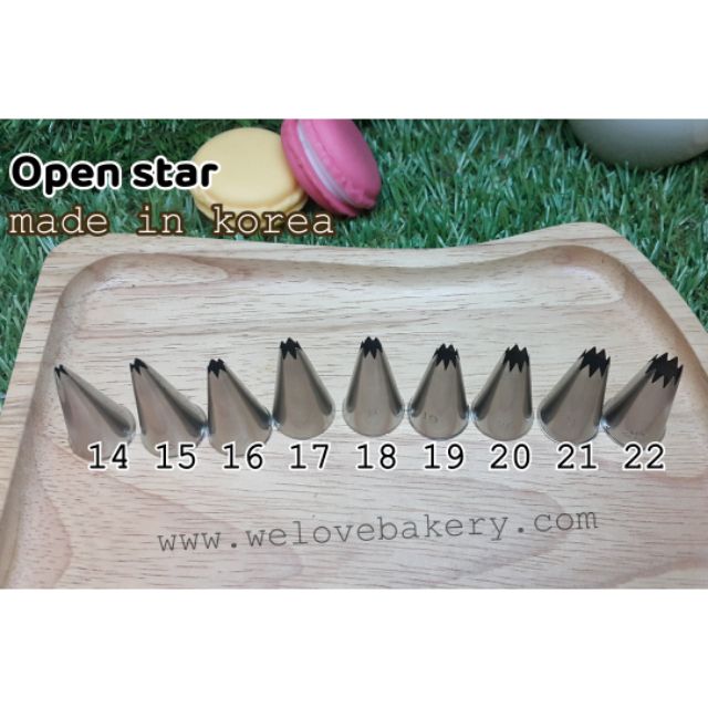 หัวบีบ Open star เบอร์ 14-22 (เกาหลี)