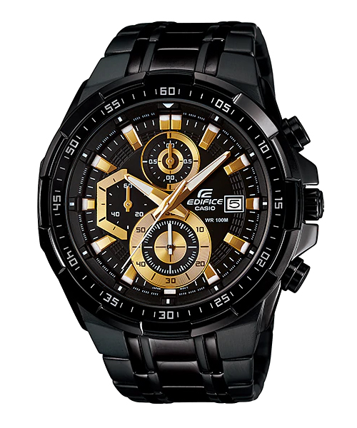 CASIO EDIFICE นาฬิกาข้อมือ นาฬิกากันน้ำ นาฬิกาของแท้ ประกันศูนย์ CMG 1 ปี รุ่น EFR-539BK-1A นาฬิกาสีดำ