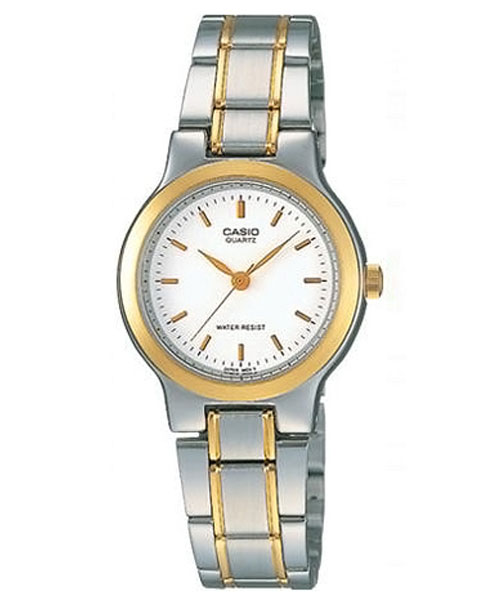 CASIO นาฬิกาคาสิโอ นาฬิกาข้อมือ นาฬิกากันน้ำ นาฬิกาของแท้ ประกันศูนย์ CMG 1 ปี รุ่น LTP-1131G-7A นาฬิกาสีทอง