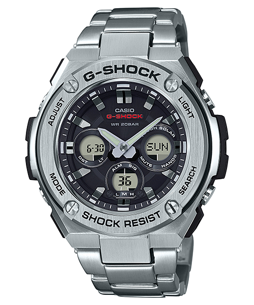 CASIO G-SHOCK นาฬิกาข้อมือ นาฬิกากันน้ำ นาฬิกาของแท้ ประกันศูนย์ CMG 1 ปี รุ่น GST-S310D-1A นาฬิกาสีเงิน
