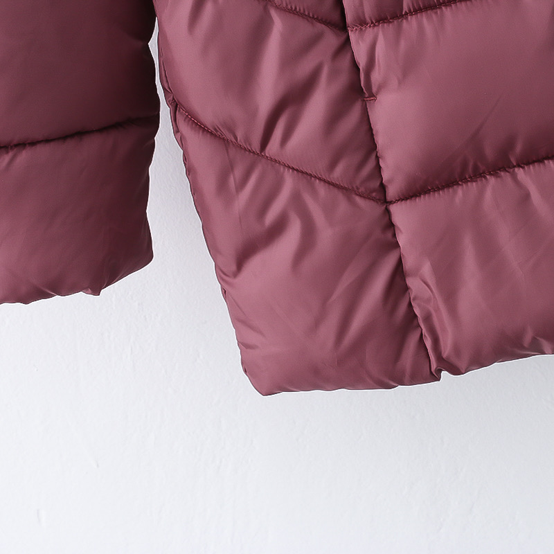 เสื้อกันหนาว เสื้อฮู้ดเฟอร์ บุนวมอุ่น สีแดง แบรนด์ INEXTENSO (padded puffer coat สำเนา