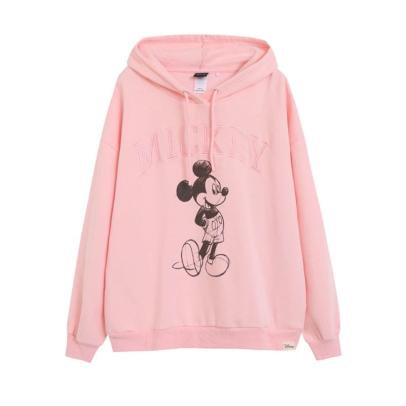 เสื้อฮู้ด สเวตเตอร์ กันหนาว DISNEY เสื้อมิคกี้ เม้าส์ Mickey mouse mickey mouse งาน DISNEYแท้ ชมพูพีช ชมพู