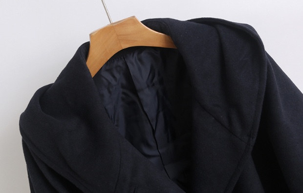 เสื้อโค้ท เสื้อกันหนาว โค้ทวูล แต่งฮู้ด แบรนด์ Stradivarius สำเนา สำเนา เทา/ดำ
