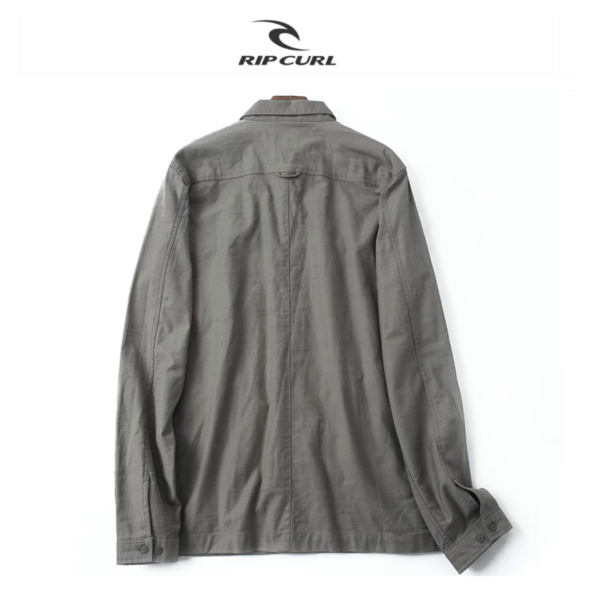 Rip curl เสื้อทหาร เสื้อเชิ้ต เสื้อนอกแนวทหาร แพทเทินสวย เท่ห์มาก แบรนด์Rip curl เขียว