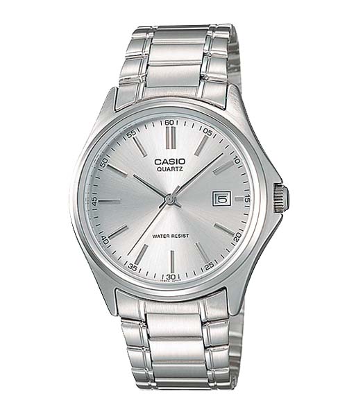 CASIO นาฬิกาคาสิโอ นาฬิกาข้อมือ นาฬิกากันน้ำ นาฬิกาของแท้ ประกันศูนย์ CMG 1 ปี รุ่น MTP-1183A-7A นาฬิกาสีเงิน