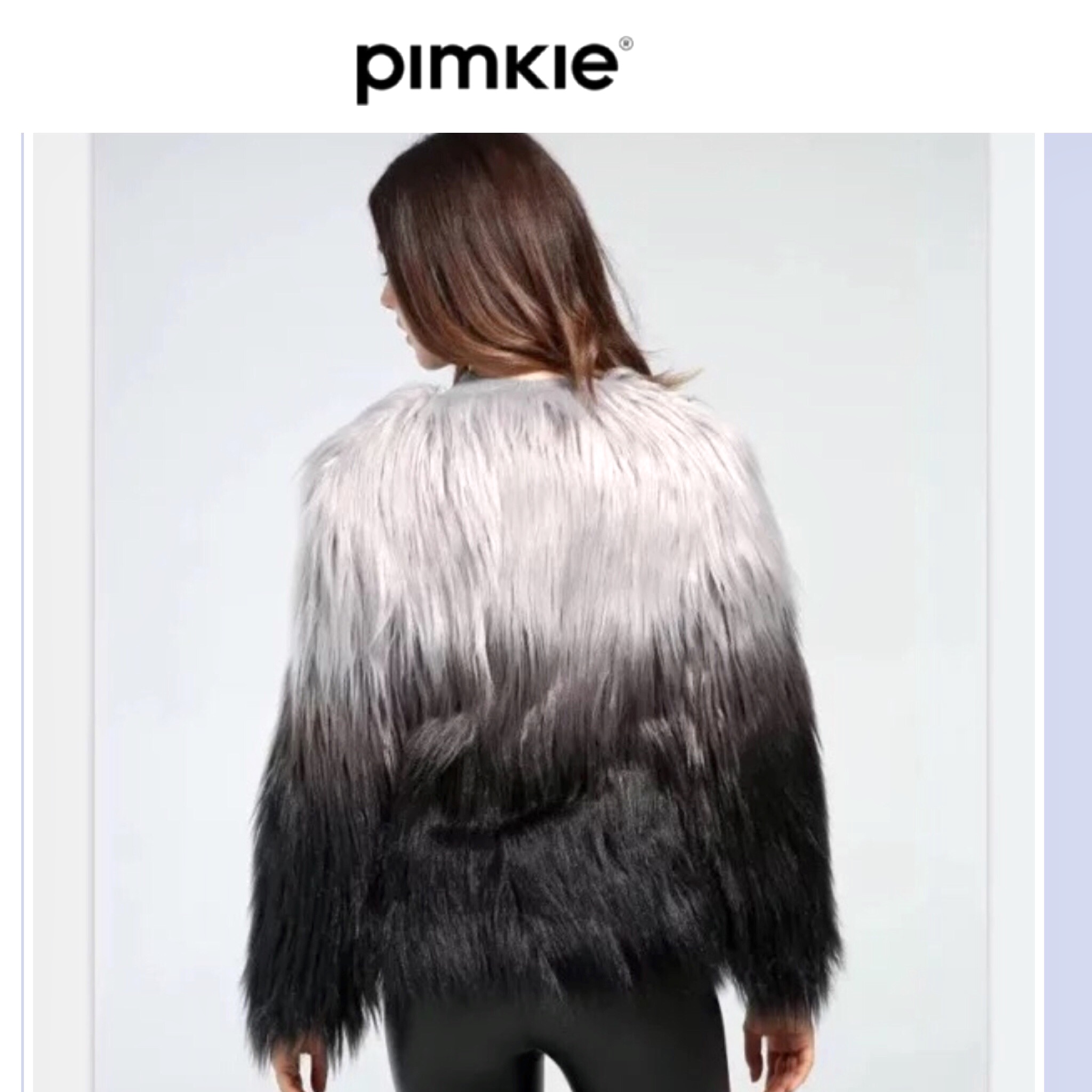 PIMKIE เสื้อคลุม เสื้อนอก แต่งขน เสื้อกันหนาว แบรนด์เนมPIMKIE ฝรั่งเศส แท้100% งานช็อปสวยหรูมากคะ แต่งขน ไล่โทนสีเทาดำ งานสวย เนื้อขนนุ่มหรู สำเนา เทาดำ