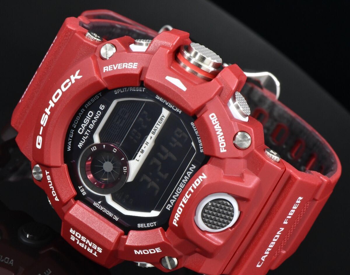 CASIO G-SHOCK นาฬิกาข้อมือ นาฬิกากันน้ำ นาฬิกาของแท้ ประกันศูนย์ CMG 1 ปี รุ่น GW-9400RDJ-4J นาฬิกาสีแดง
